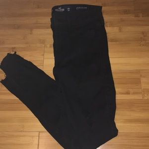 Hollister ripper jeans black jeggings
